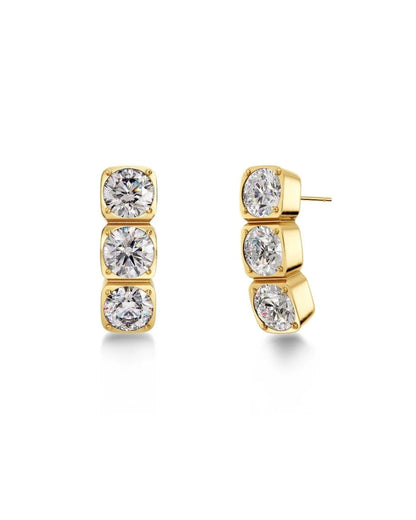 Gemma Triple Stud Earrings
