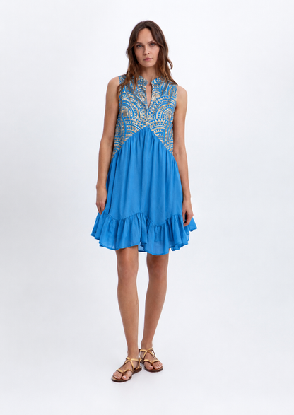 Embroidered Short Dress