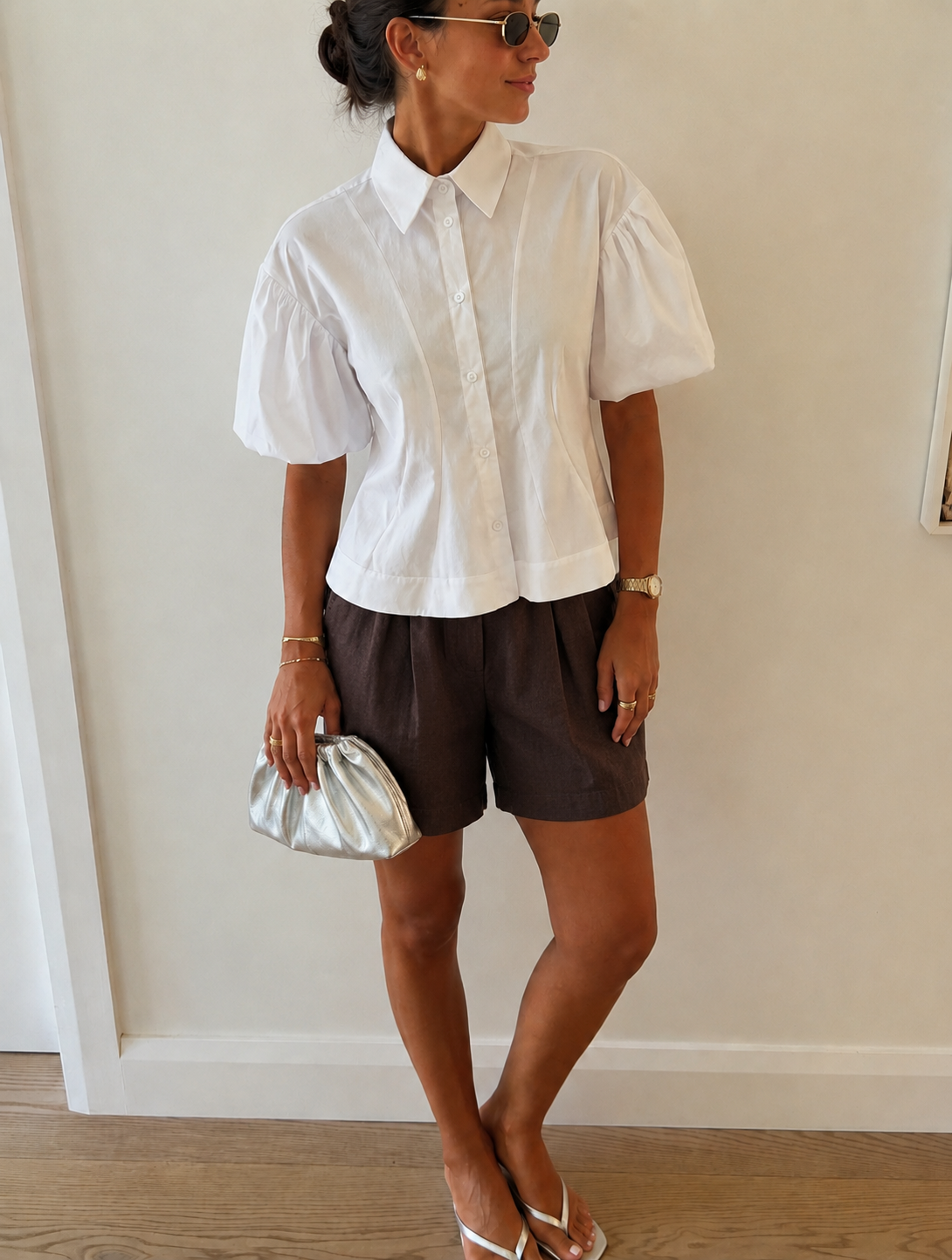 Short-Sleeve Snow White Shirt