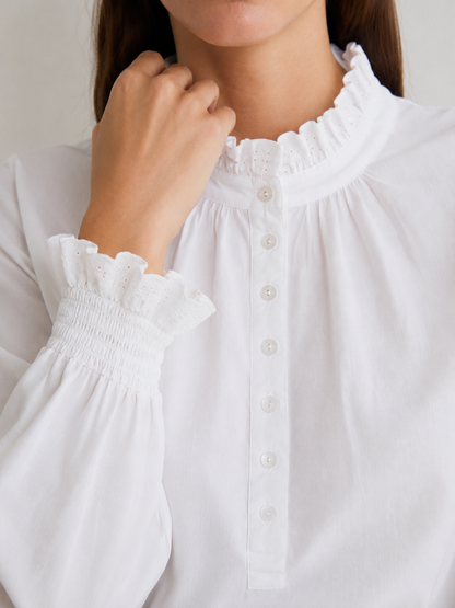Frill Neck Blouse