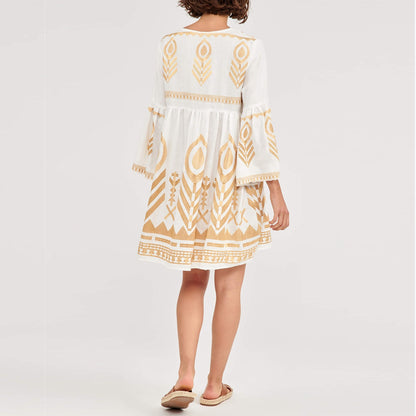Dress Short Feather Bell 1114
