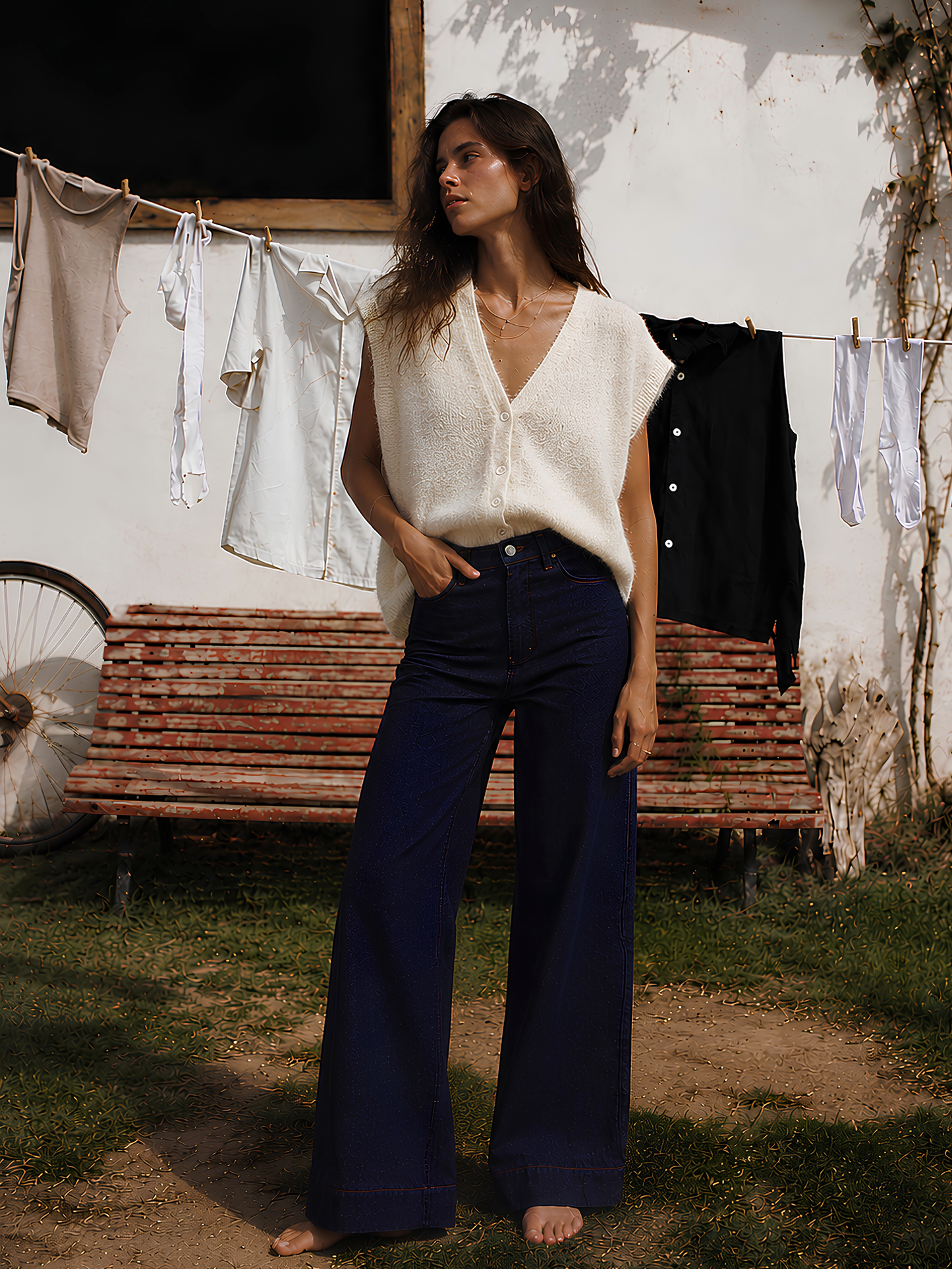 Sleeveless Fuzzy Top