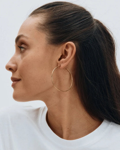 Hoops Earrings Gold Large