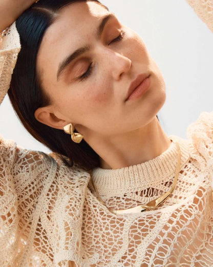 Nuvole Studs L Gold