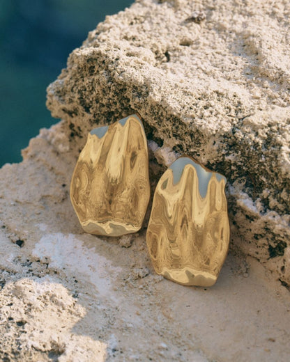 Tidal Studs L Gold