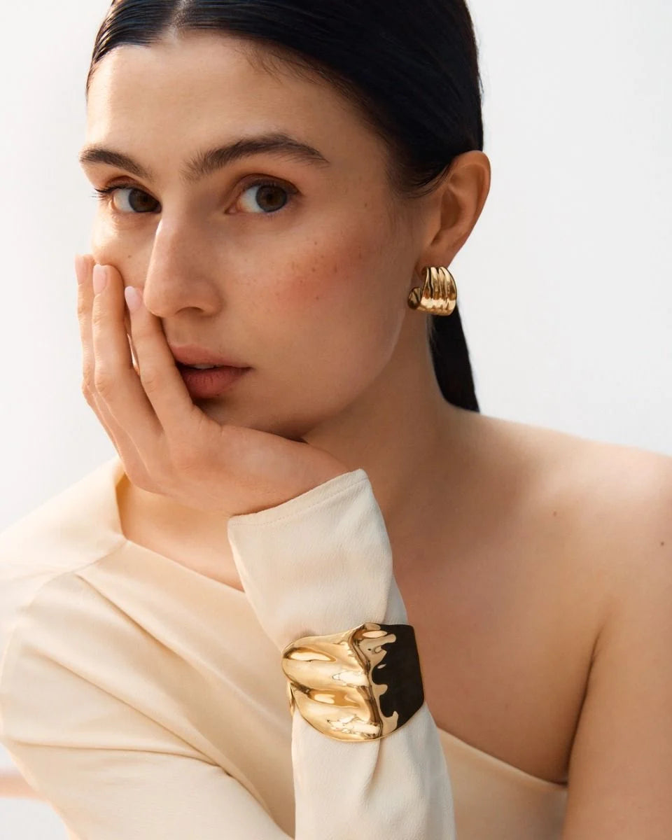 Tidal Bangle Gold
