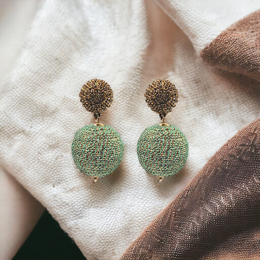 Green Shimmer Earrings