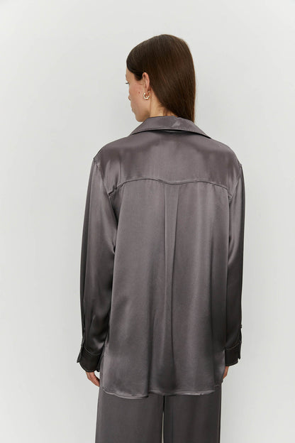 Satin Shacket