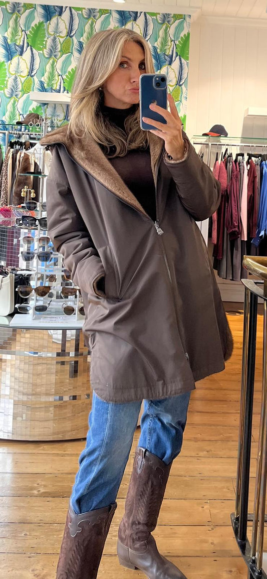 Reversible Eco Mink Coat