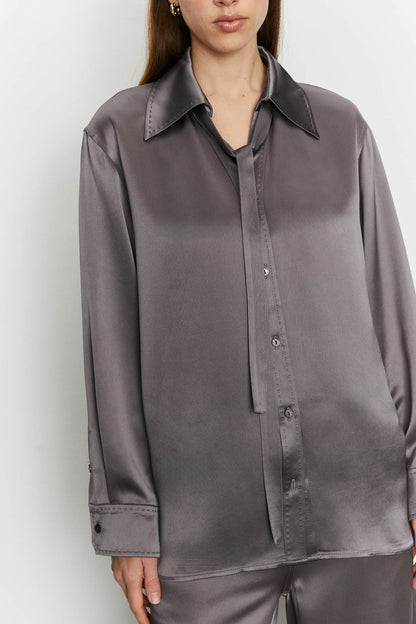 Satin Shacket
