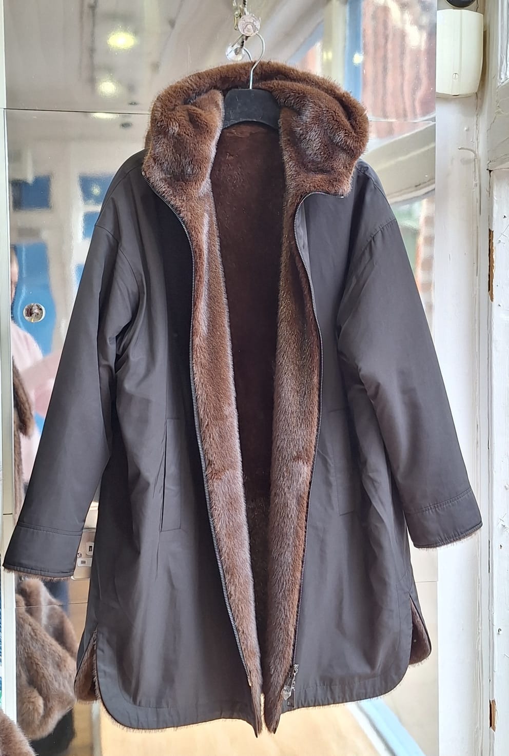 Reversible Eco Mink Coat