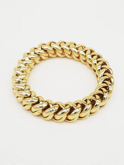 Gold Chain Scrunchie Bracelet