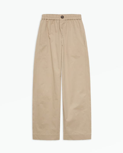 Cotton Wide-Leg Trousers